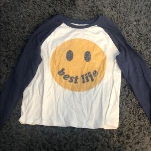 Zoe + Liv Large (L) best life baseball tshirt